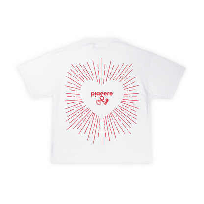 t-shirt/ Mimi blanc & rouge